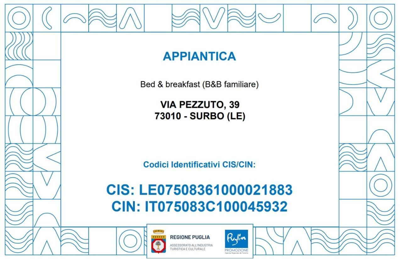 B&B Appia Antica Surbo Luaran gambar